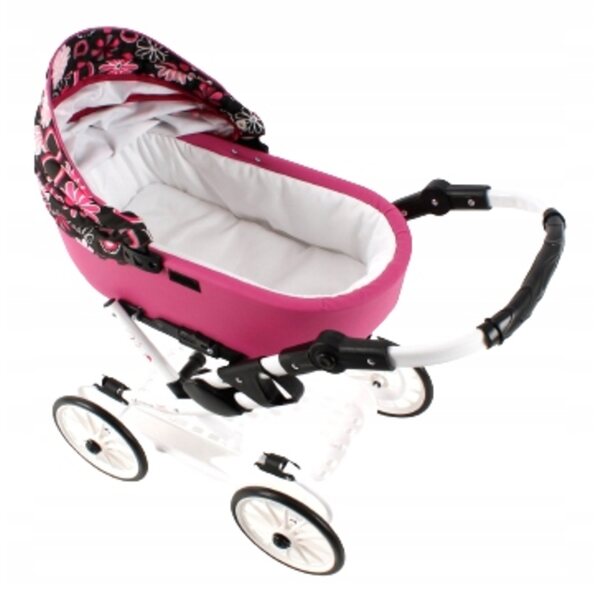 Adbor Viki faltbarer Puppenwagen mit Tasche und Korb, stabil und leicht