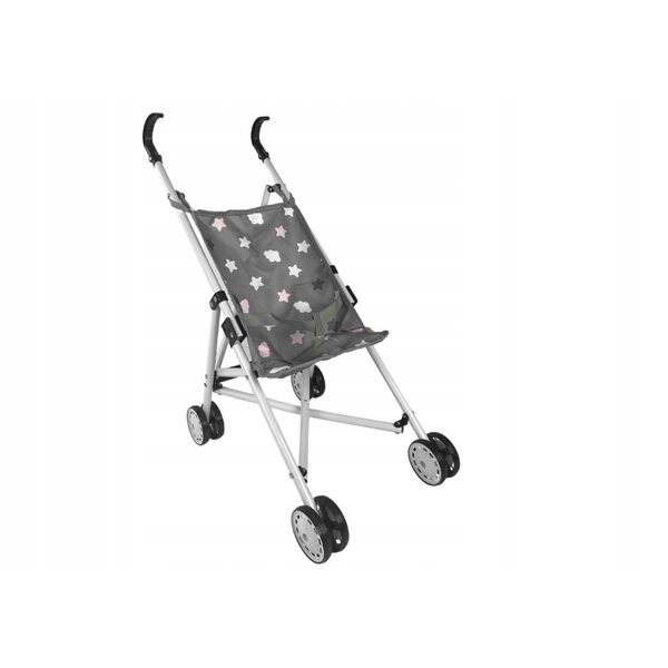 Grauer Puppenwagen mit Sternen – Lernspiel für Kinder