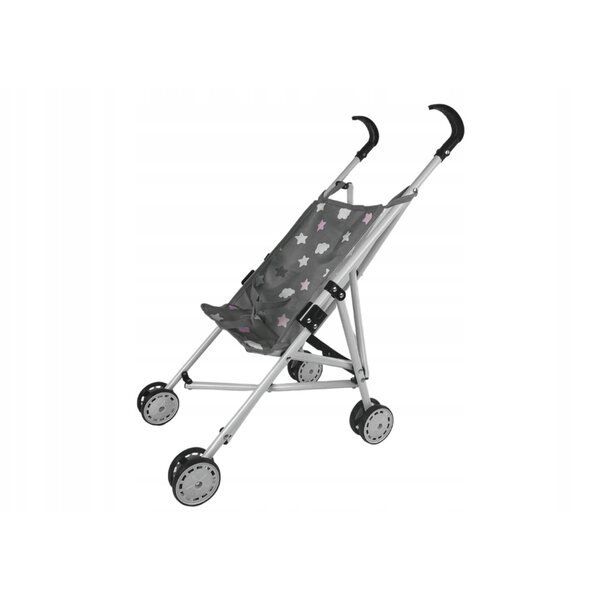Grauer Puppenwagen mit Sternen – Lernspiel für Kinder