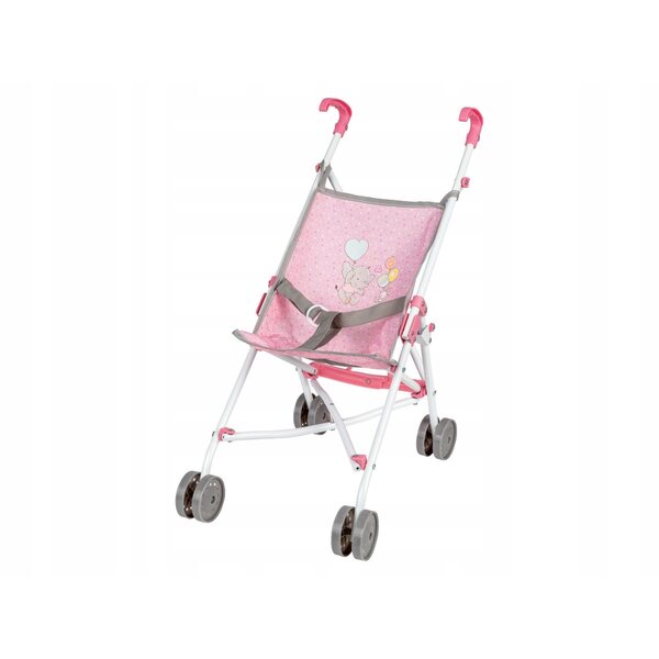 Zusammenklappbarer Playtive Puppenwagen aus Metall, Kunststoff und Stoff