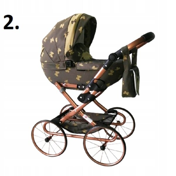 Carrozzina per bambole Retro profonda, resistente, con ampio design e accessori
