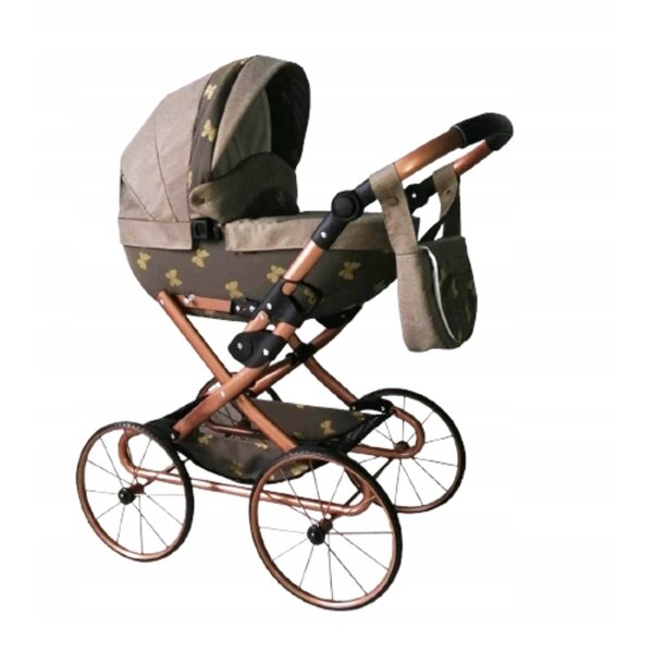 Carrozzina per bambole Retro profonda, resistente, con ampio design e accessori
