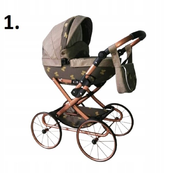 Carrozzina per bambole Retro profonda, resistente, con ampio design e accessori