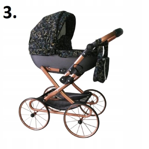 Carrozzina per bambole Retro profonda, resistente, con ampio design e accessori