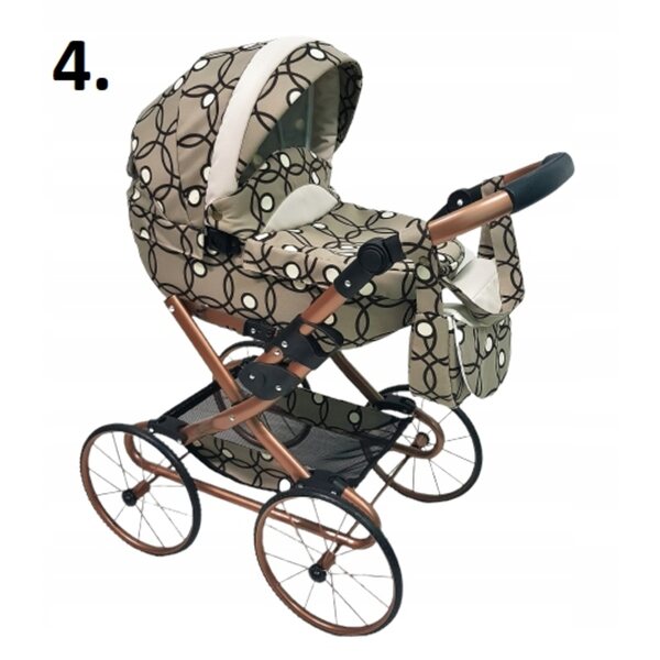 Carrozzina per bambole Retro profonda, resistente, con ampio design e accessori