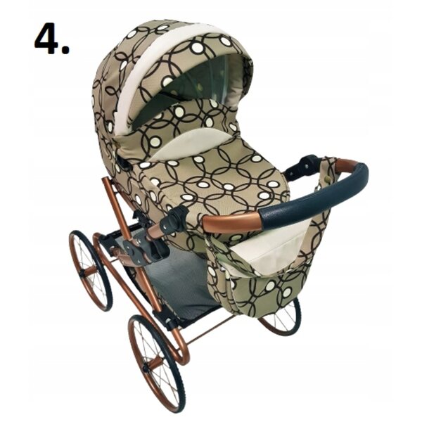 Carrozzina per bambole Retro profonda, resistente, con ampio design e accessori