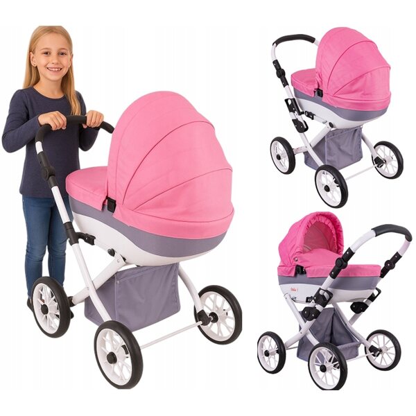 Ein tiefer, leichter, faltbarer und funktioneller Puppenwagen, perfekt für Kinder ab 2 Jahren