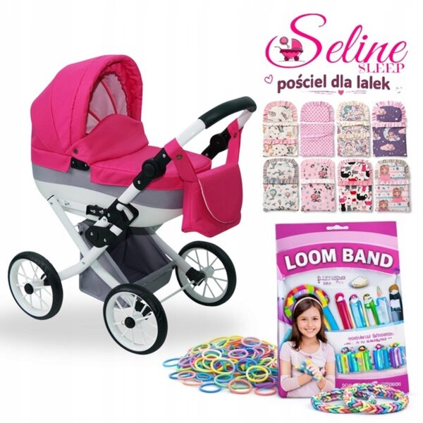 Seline Classic 2026 faltbarer Puppenwagen mit Zubehör im Lieferumfang enthalten