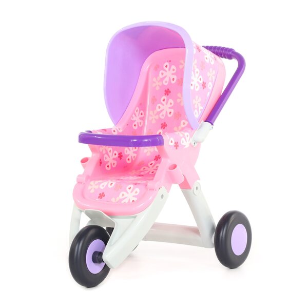 Passeggino per bambole 3 ruote Polesie per bambini da 1 anno in plastica