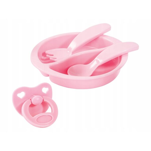 Puppenwagen mit Zubehör Bayer Design rosa 46 cm
