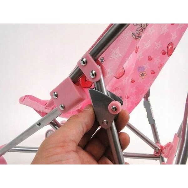 Leichter und faltbarer Adar Puppenwagen mit Sicherheitsschloss 46x47x27 cm