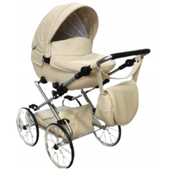 JACKMAR Darsi Girls Deep Retro Beige Silber Puppenwagen