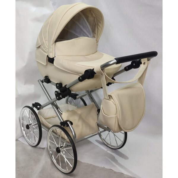JACKMAR Darsi Girls Deep Retro Beige Silber Puppenwagen