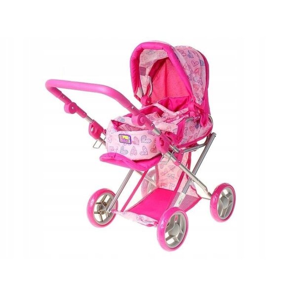 Deep Pink Adar Puppenwagen mit Herzen – Kreativspiele für Kinder ab 6 Jahren