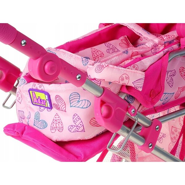 Deep Pink Adar Puppenwagen mit Herzen – Kreativspiele für Kinder ab 6 Jahren