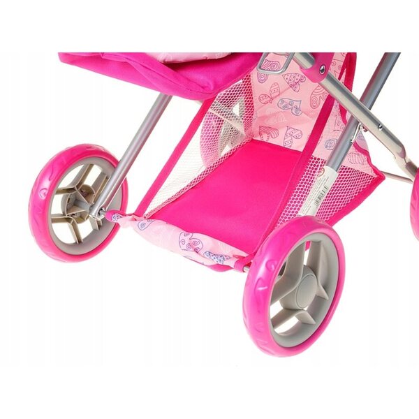 Deep Pink Adar Puppenwagen mit Herzen – Kreativspiele für Kinder ab 6 Jahren