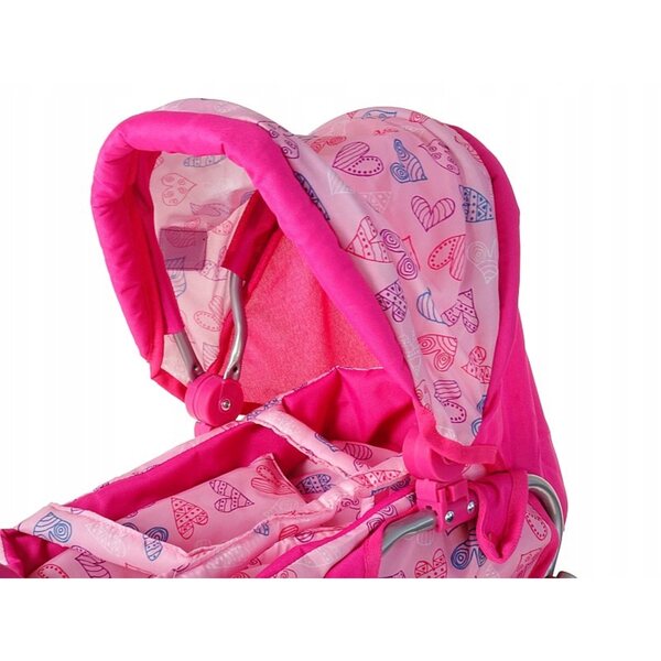 Deep Pink Adar Puppenwagen mit Herzen – Kreativspiele für Kinder ab 6 Jahren