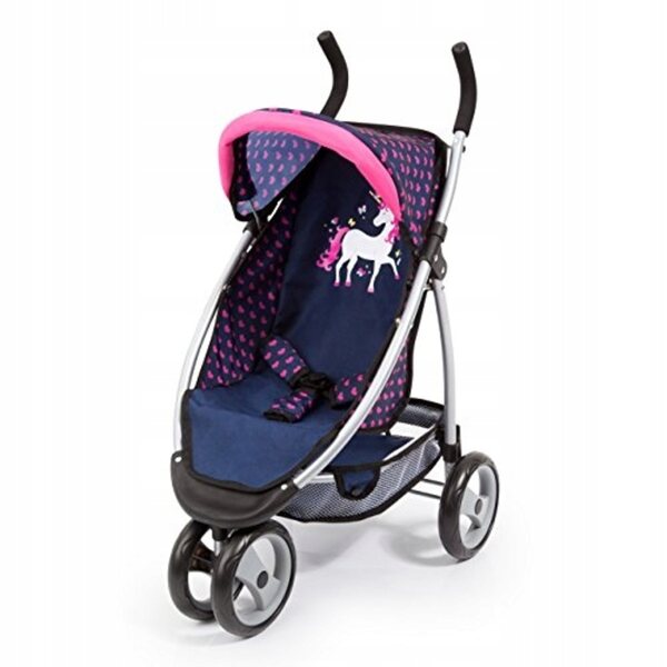 BAYER Jogger Sport Mega Set: Kinderwagen und Zubehör für Puppen bis 46 cm