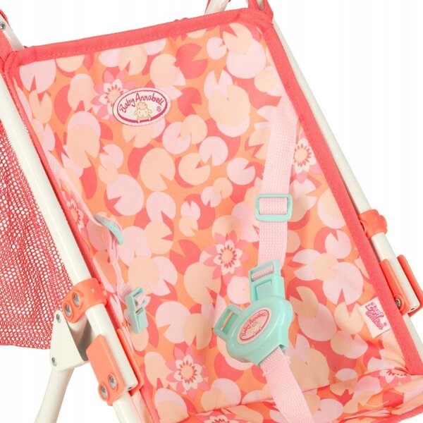 Annabell faltbarer Puppenwagen mit Tasche und verstellbarem Griff in Rosa