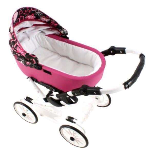 Adbor VIKI faltbarer Puppenwagen, intensive Farbe VI-03, mit gratis Tasche