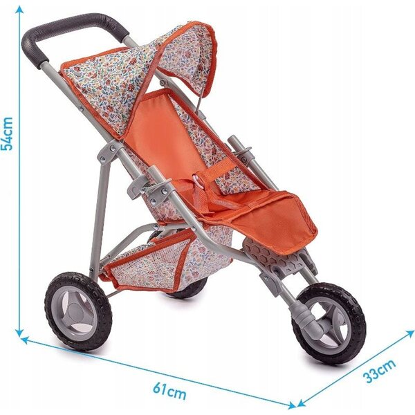 Berenguer 81490 - Wózek dla lalek do 45 cm Nature Jogger, dla dzieci 3+