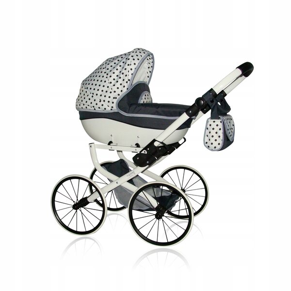 KacBru Deep Doll Kinderwagen, limitierte Version: Ein solider Retro-Kinderwagen für Kinder