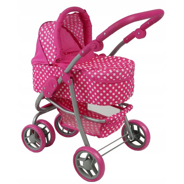 Beticco Baby 2-in-1 Kinderwagen für Puppen, leicht und einfach zu bedienen
