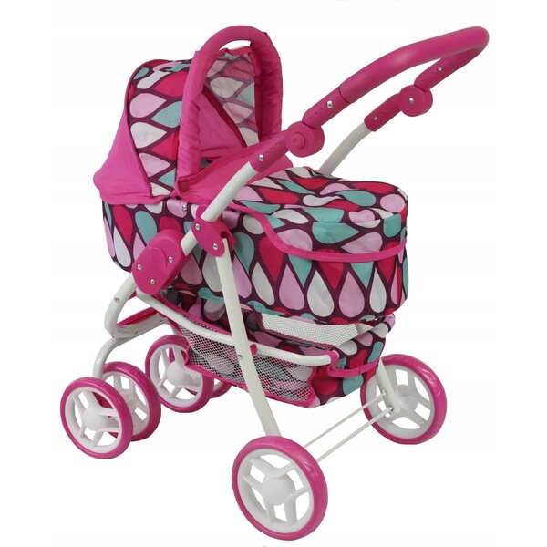 Beticco Baby 2-in-1 Kinderwagen für Puppen, leicht und einfach zu bedienen