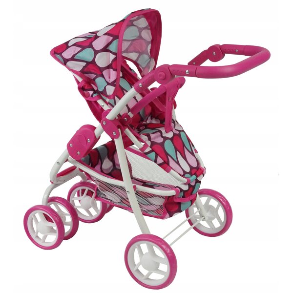 Beticco Baby 2-in-1 Kinderwagen für Puppen, leicht und einfach zu bedienen