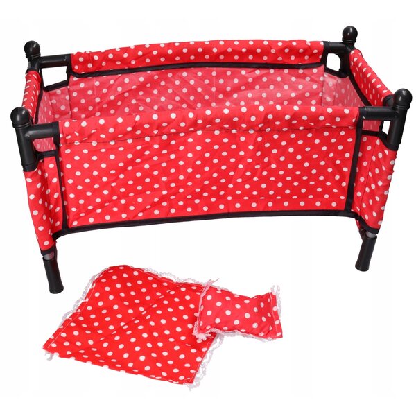 Set 5 in 1 Kinderwagen, Bett und Zubehör für Puppen, Lernspiel