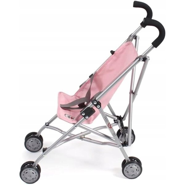 Bayer Chic Roma grau und rosa faltbares Poussette für Puppen im Alter von 3–5 Jahren