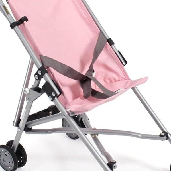 Bayer Chic Roma grau und rosa faltbares Poussette für Puppen im Alter von 3–5 Jahren