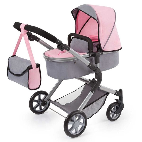 Bayer Design Vario tiefer Puppenwagen mit Verstellung und Zubehör