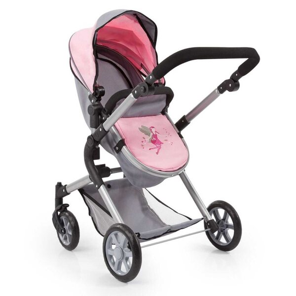 Bayer Design Vario tiefer Puppenwagen mit Verstellung und Zubehör