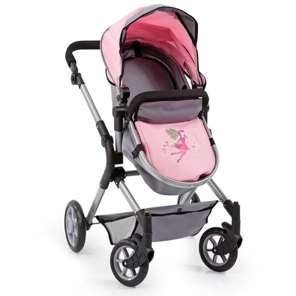 Bayer Design Vario tiefer Puppenwagen mit Verstellung und Zubehör