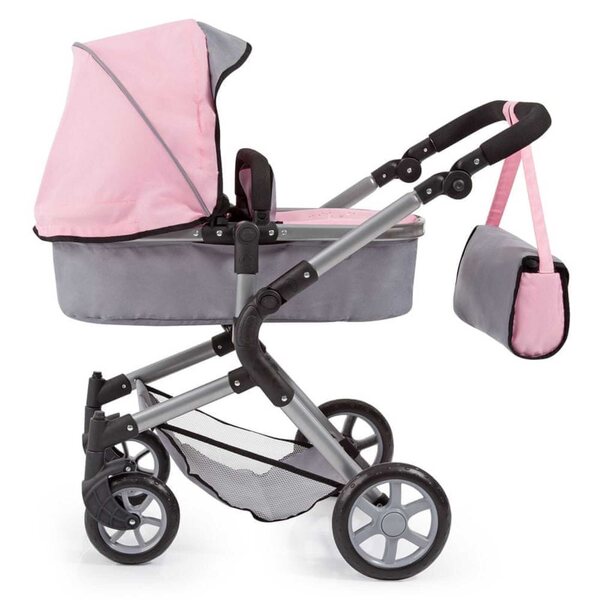 Bayer Design Vario tiefer Puppenwagen mit Verstellung und Zubehör