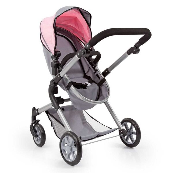 Bayer Design Vario tiefer Puppenwagen mit Verstellung und Zubehör