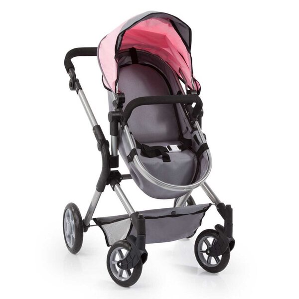 Bayer Design Vario tiefer Puppenwagen mit Verstellung und Zubehör