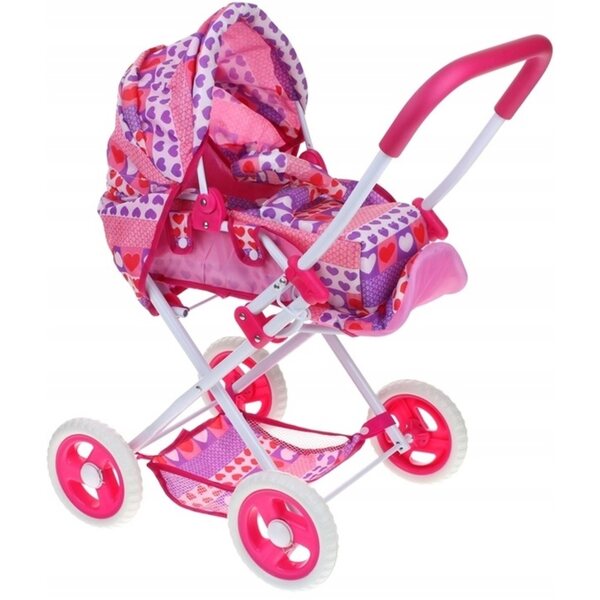 Pegaz 3-in-1-Puppenwagen mit Metallgestell und leisen Rädern