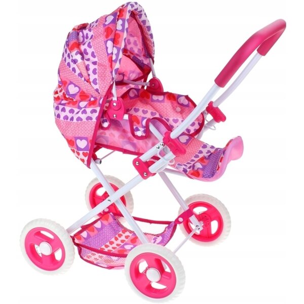 Pegaz 3-in-1-Puppenwagen mit Metallgestell und leisen Rädern