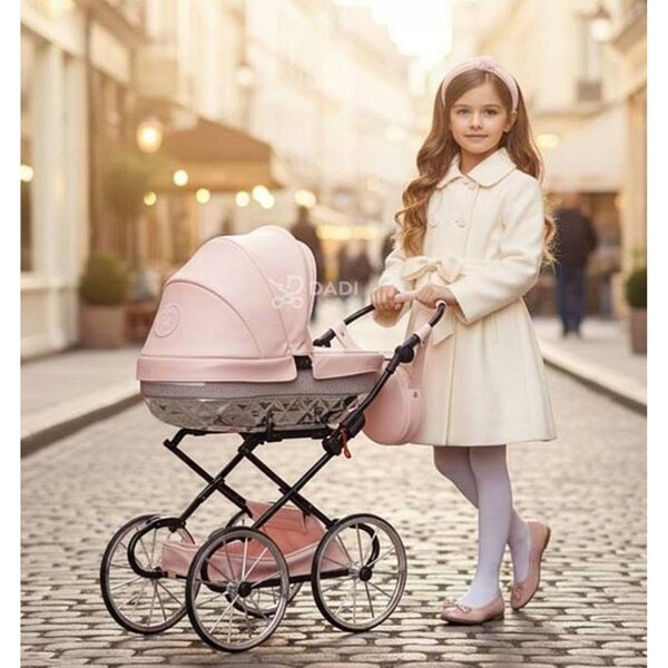 Deep Doll Kinderwagen Tako Glitzer Handarbeit Mini Mintgrün