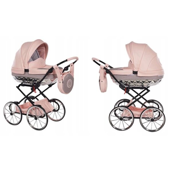 Deep Doll Kinderwagen Tako Glitzer Handarbeit Mini Mintgrün