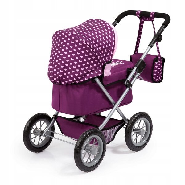 Bayer Design Tiefer und trendiger Puppenwagen mit lilafarbenem Einhorn