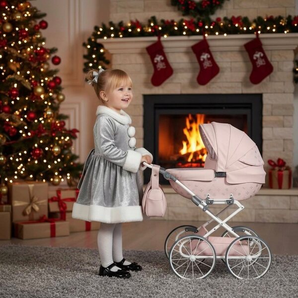 Tako Imperial Mini Classic Puppenwagen aus Öko-Leder für Mädchen ab 3 Jahren