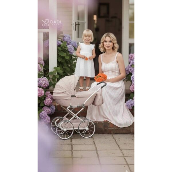 Tako Imperial Mini Classic Puppenwagen aus Öko-Leder für Mädchen ab 3 Jahren