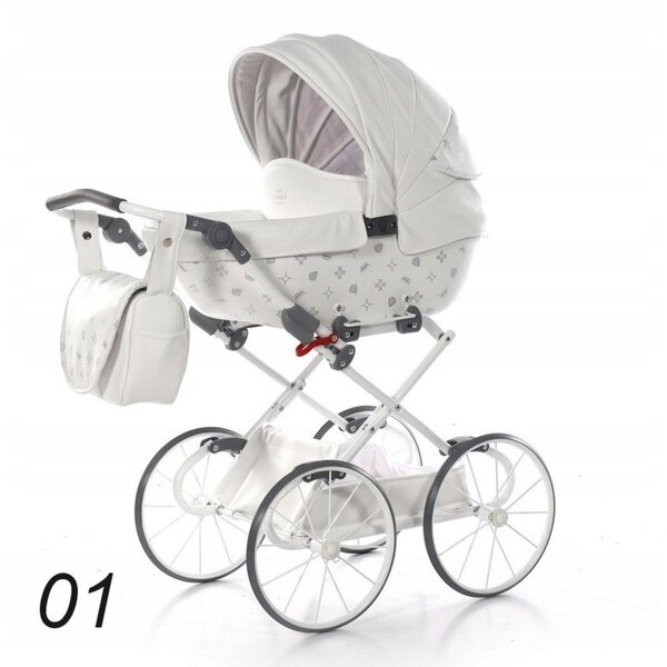 Tako Imperial Mini Classic Puppenwagen aus Öko-Leder für Mädchen ab 3 Jahren