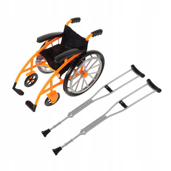Mini passeggino pieghevole per bambole con dettagli realistici e accessori
