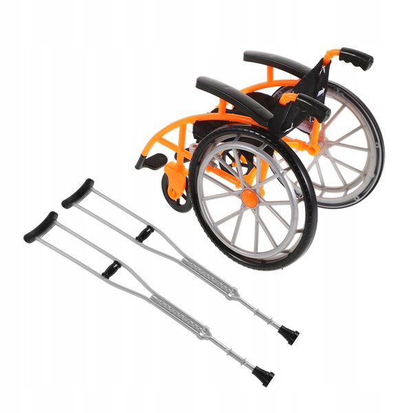 Mini passeggino pieghevole per bambole con dettagli realistici e accessori