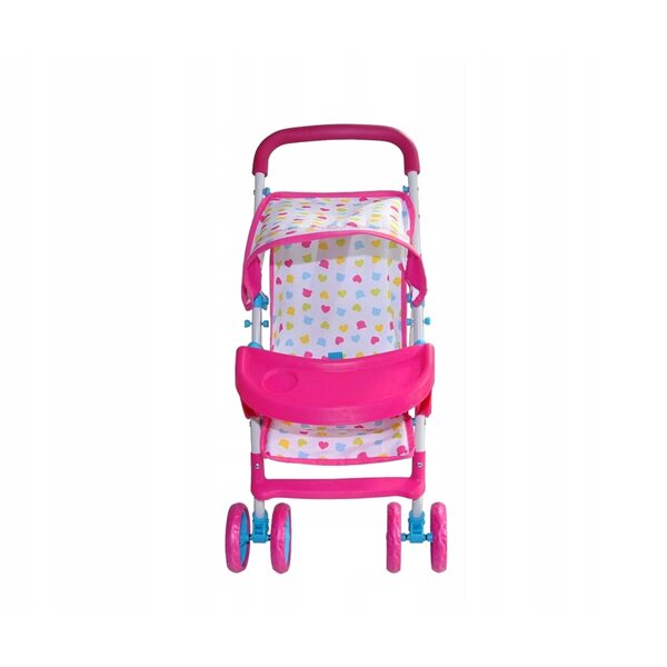 Milly Mally KATE Candy Puppenwagen mit Zubehör und faltbarem Verdeck