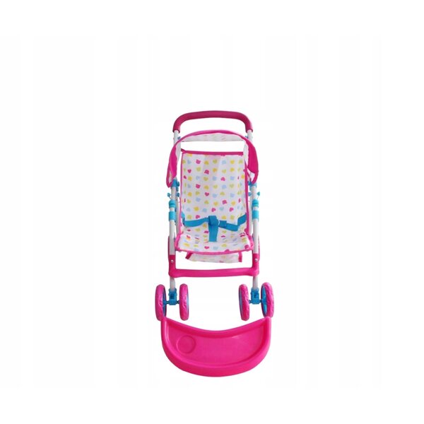 Milly Mally KATE Candy Puppenwagen mit Zubehör und faltbarem Verdeck